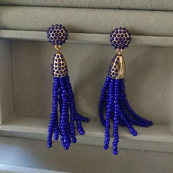 BaubleBar Sugerfix Piñata Tassel Earrings in Blue - Picture 5 of 8